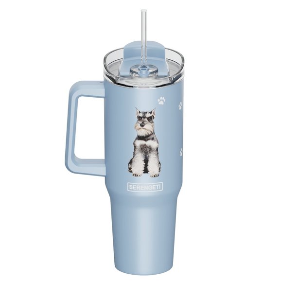 Serengeti Other - Fundrasier - Schnauzer SERENGETI 40 Oz Ultimate Tumbler with Handle & Straw